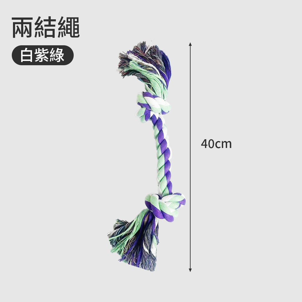 ROOOPE 手工棉繩 中大型犬 大狗狗玩具 寵物磨牙咬繩結 編織五結 寵物玩具 耐咬不易壞