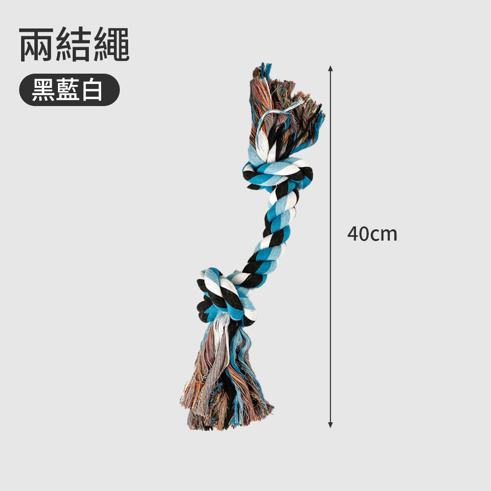 ROOOPE 手工棉繩 中大型犬 大狗狗玩具 寵物磨牙咬繩結 編織五結 寵物玩具 耐咬不易壞
