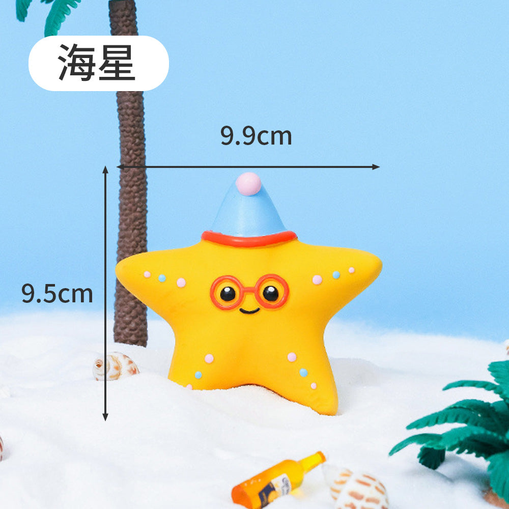 Roroarrr 天然乳膠發聲玩具 海洋系列 狗玩具 可愛造型 天然玩具 安全玩具 海洋生物造型