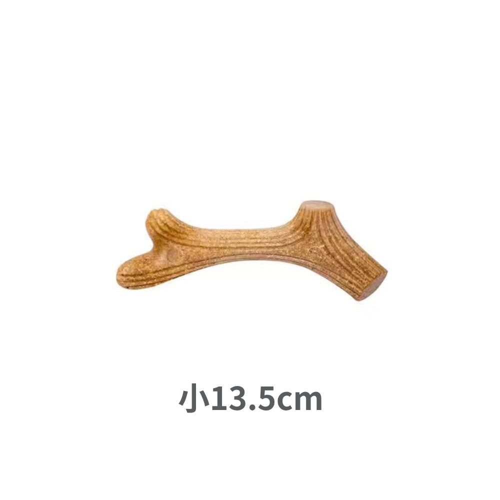 GIGWI木頭鹿角磨牙棒 狗狗玩具 磨牙玩具 寵物玩具 耐咬潔齒 木塑鹿角 耐磨耐咬玩具 潔牙骨頭 寵物用品