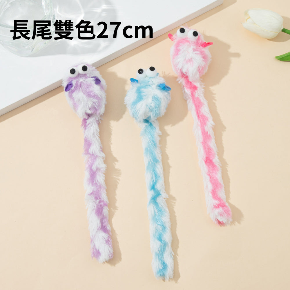 C2C貓薄荷 長尾巴老鼠 貓咪玩具 逗貓玩具 磨牙玩具 寵物玩具 貓薄荷玩具 彩色毛絨小老鼠 仿真老鼠