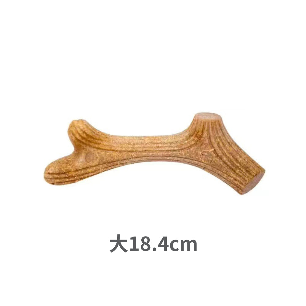 GIGWI木頭鹿角磨牙棒 狗狗玩具 磨牙玩具 寵物玩具 耐咬潔齒 木塑鹿角 耐磨耐咬玩具 潔牙骨頭 寵物用品