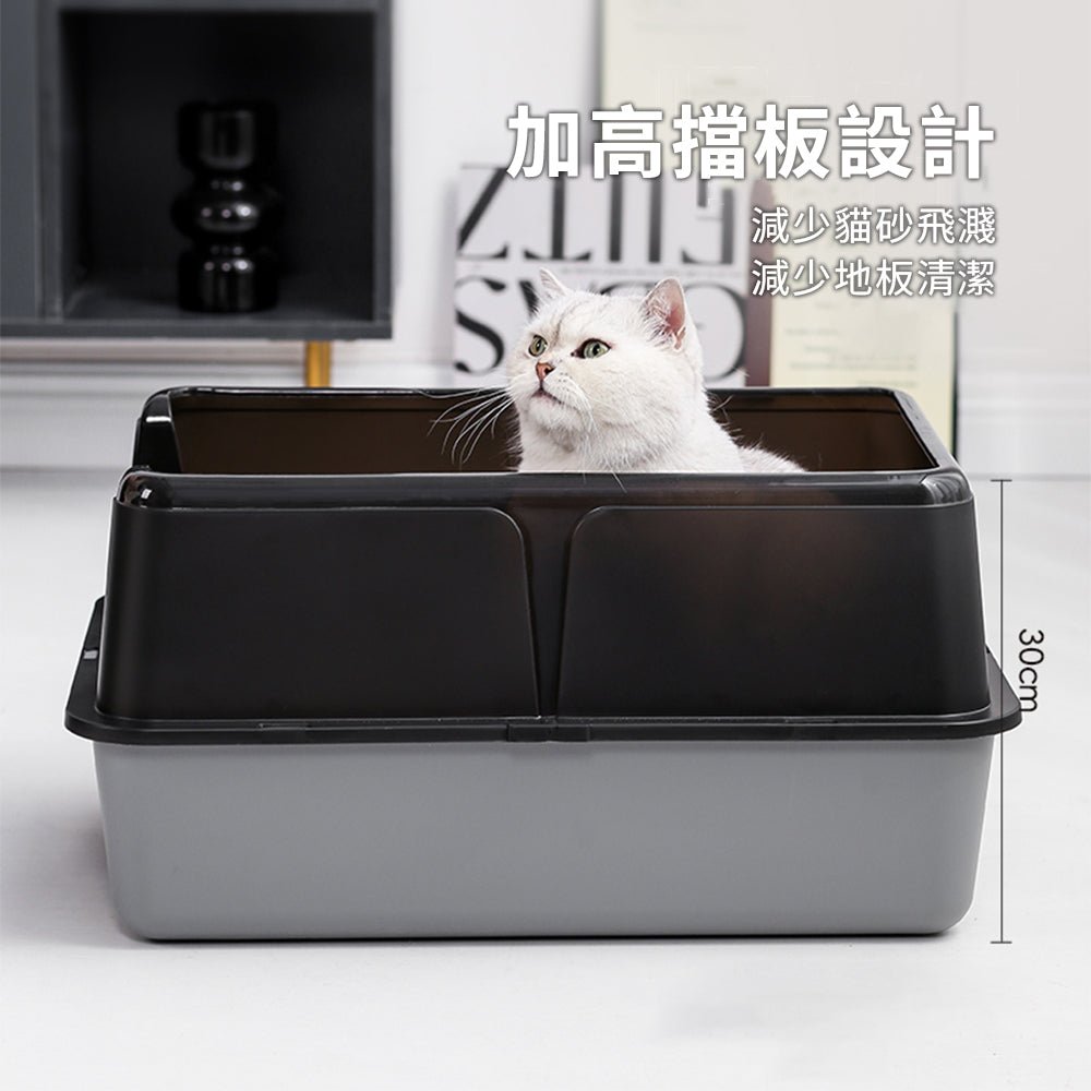 YoMix 前開口塑膠貓砂盆 貓咪廁所 貓便盆 貓砂 大貓盆