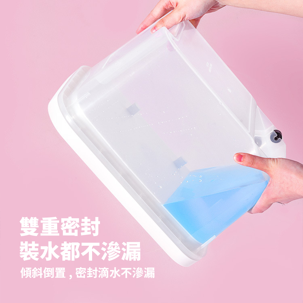 YK 手提式儲糧桶 透明PP 狗糧桶 創意 防潮 密封 寵物 儲糧桶