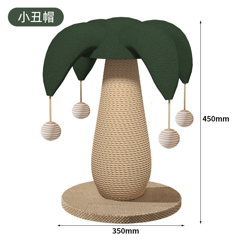 RCC天然劍麻 蘑菇貓抓柱 造型貓抓柱 貓抓板 貓咪磨爪神器 耐抓劍麻貓抓柱 貓玩具 蘑菇貓抓柱