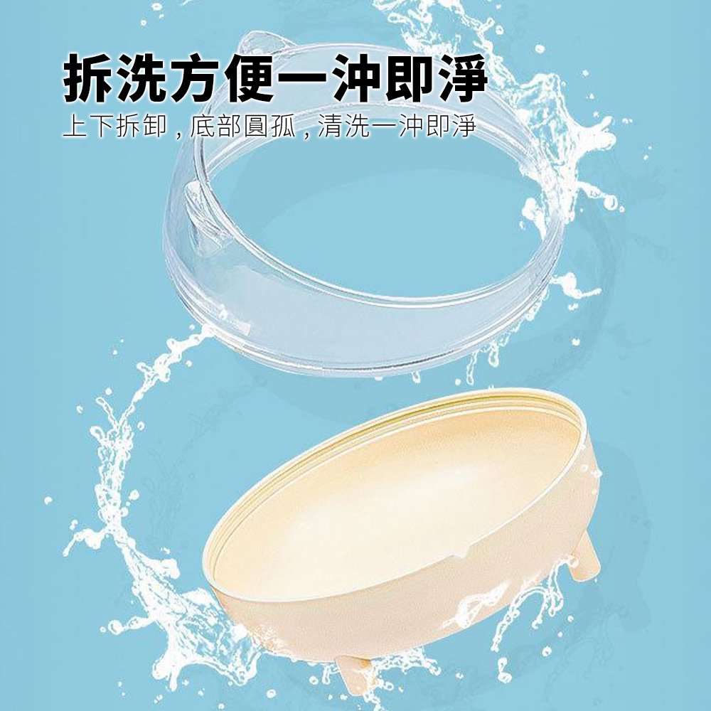 Small 倉鼠四腳浴室 倉鼠浴室 洗澡浴盆 浴沙盆 廁所兩用 浴沙 防飛濺設計