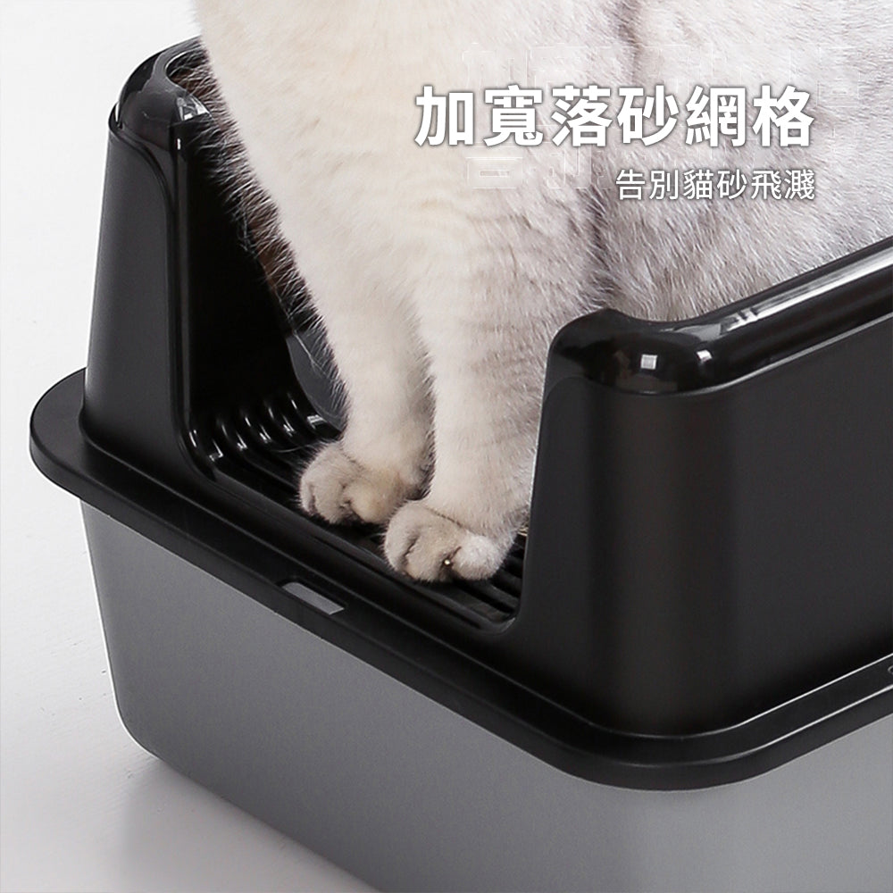 YoMix 前開口塑膠貓砂盆 貓咪廁所 貓便盆 貓砂 大貓盆