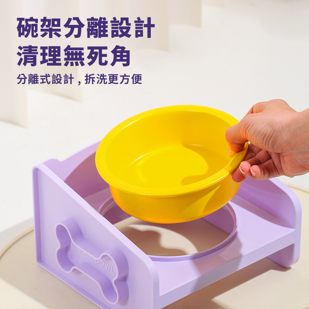 YoMix 方方 陶瓷碗 增高碗 防蟻碗 防溢碗 不銹鋼 防打翻 防溢食 水碗 寵物碗 狗碗 貓咪碗