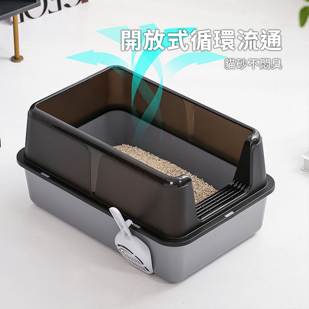 YoMix 前開口塑膠貓砂盆 貓咪廁所 貓便盆 貓砂 大貓盆