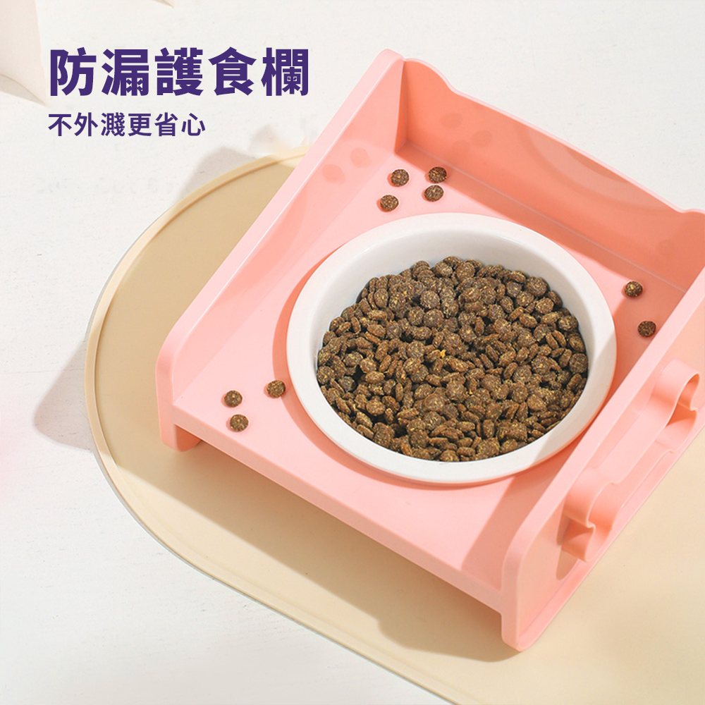 YoMix 方方 陶瓷碗 增高碗 防蟻碗 防溢碗 不銹鋼 防打翻 防溢食 水碗 寵物碗 狗碗 貓咪碗
