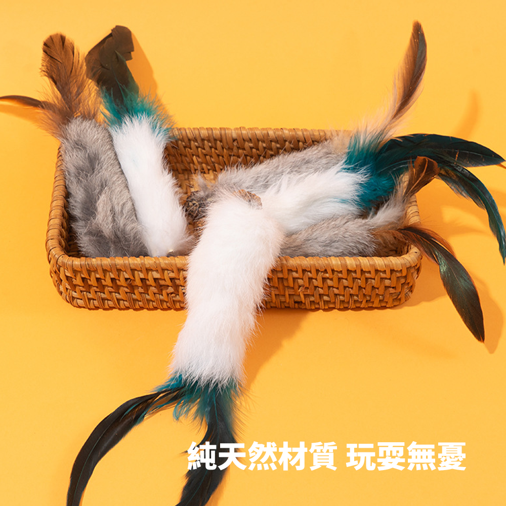 AHWOO 兔毛 蟲癭果 咬咬貓 玩具 貓玩具 天然兔毛蟲 癭果 羽毛 磨牙 啃咬 自嗨 解悶 自己玩 逗貓神器 貓咪