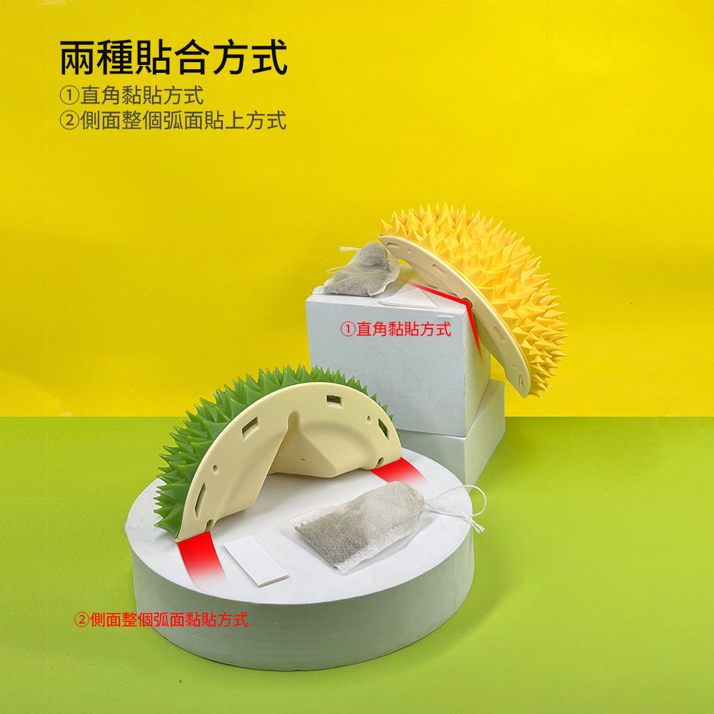 牆角貓蹭癢玩具 榴槤造型玩具