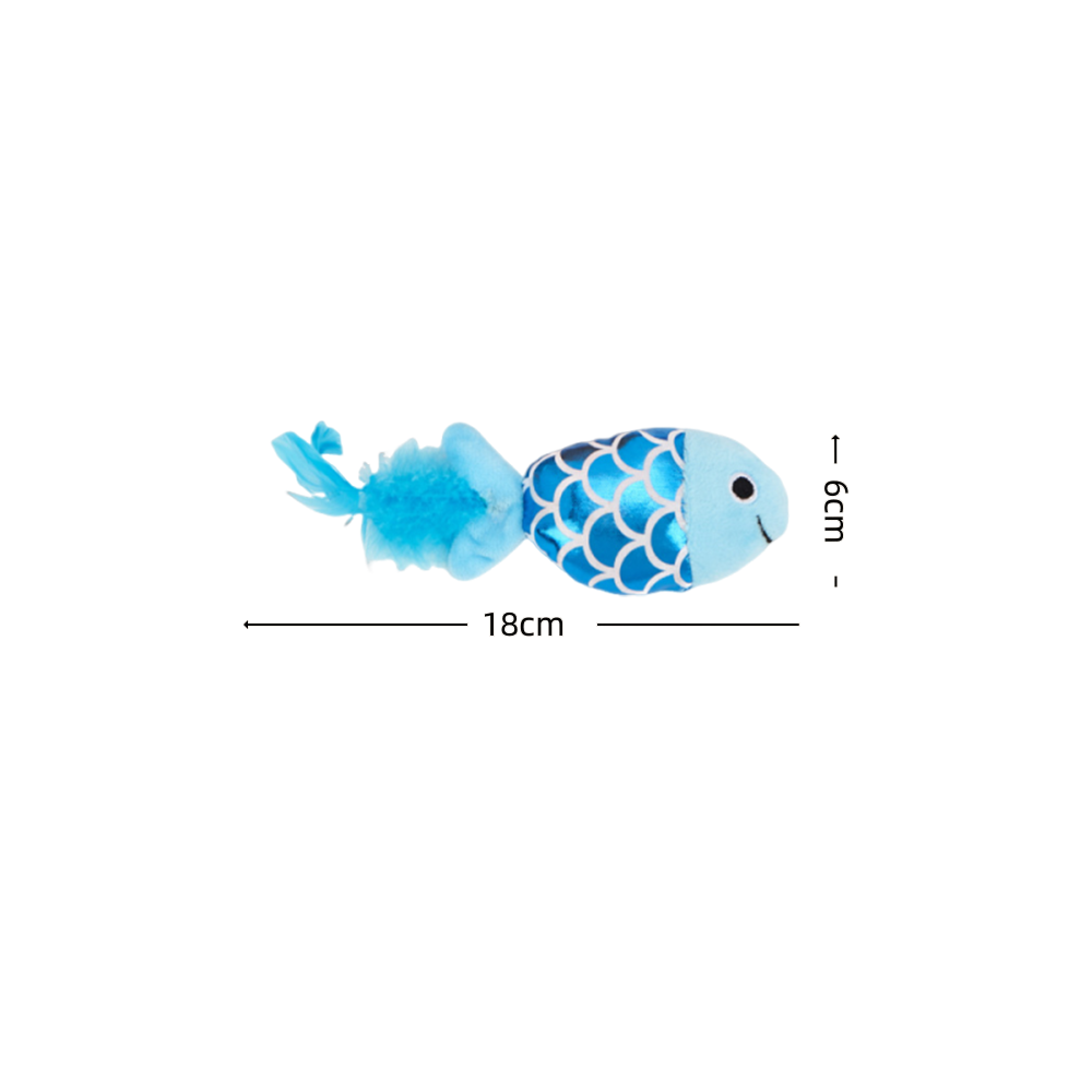 Duodoo 海底亮光動物貓玩具 貓薄荷 貓玩具 海洋魚章魚造型 含貓薄荷 絨毛玩具 羽毛 魚 自嗨 解悶貓玩具