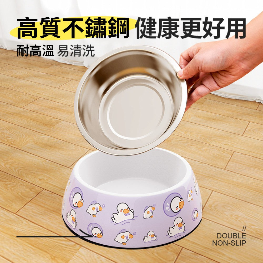 密胺不銹鋼寵物碗 飼料碗 狗碗 貓碗 寵物餵食碗 寵物防翻碗 寵物喝水碗 寵物碗 寵物碗不鏽鋼