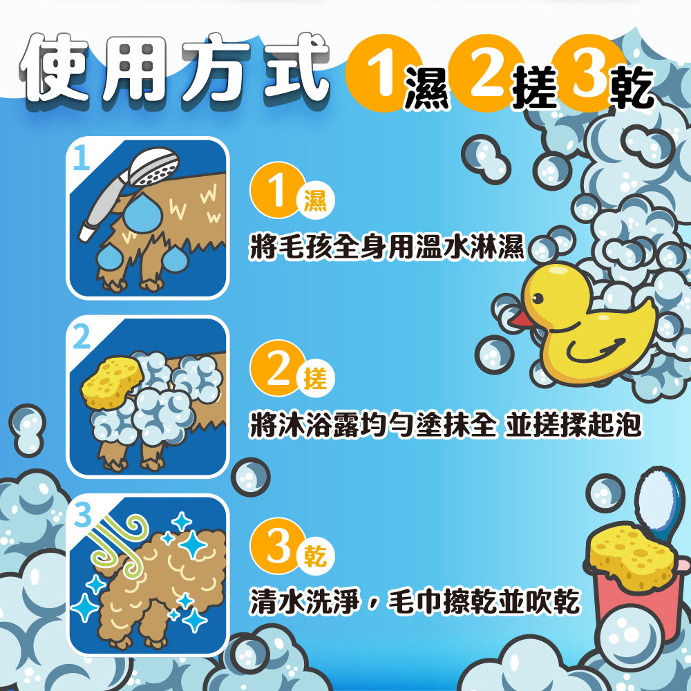 臭味滾 犬貓身體清潔 洗毛精 沐浴乳 乾洗粉