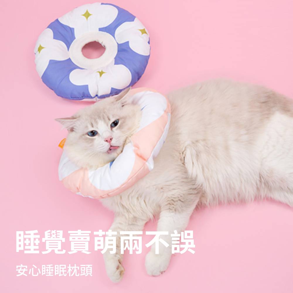 Miaoho 頭套 伊莉莎白 貓咪頭套 可調式頭套 寵物頭套 軟式頭套 防抓頭套 防水頭套 防舔圈