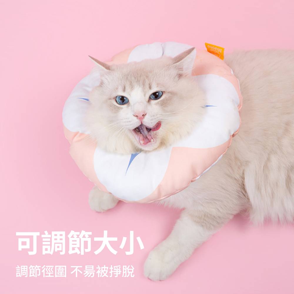 Miaoho 頭套 伊莉莎白 貓咪頭套 可調式頭套 寵物頭套 軟式頭套 防抓頭套 防水頭套 防舔圈