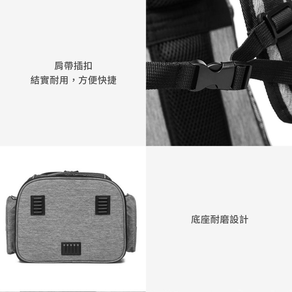 GZD便攜透氣後背包 寵物包 寵物便攜包 狗狗外出包 可折疊貓包狗包 硬底大容量包 寵物外出包