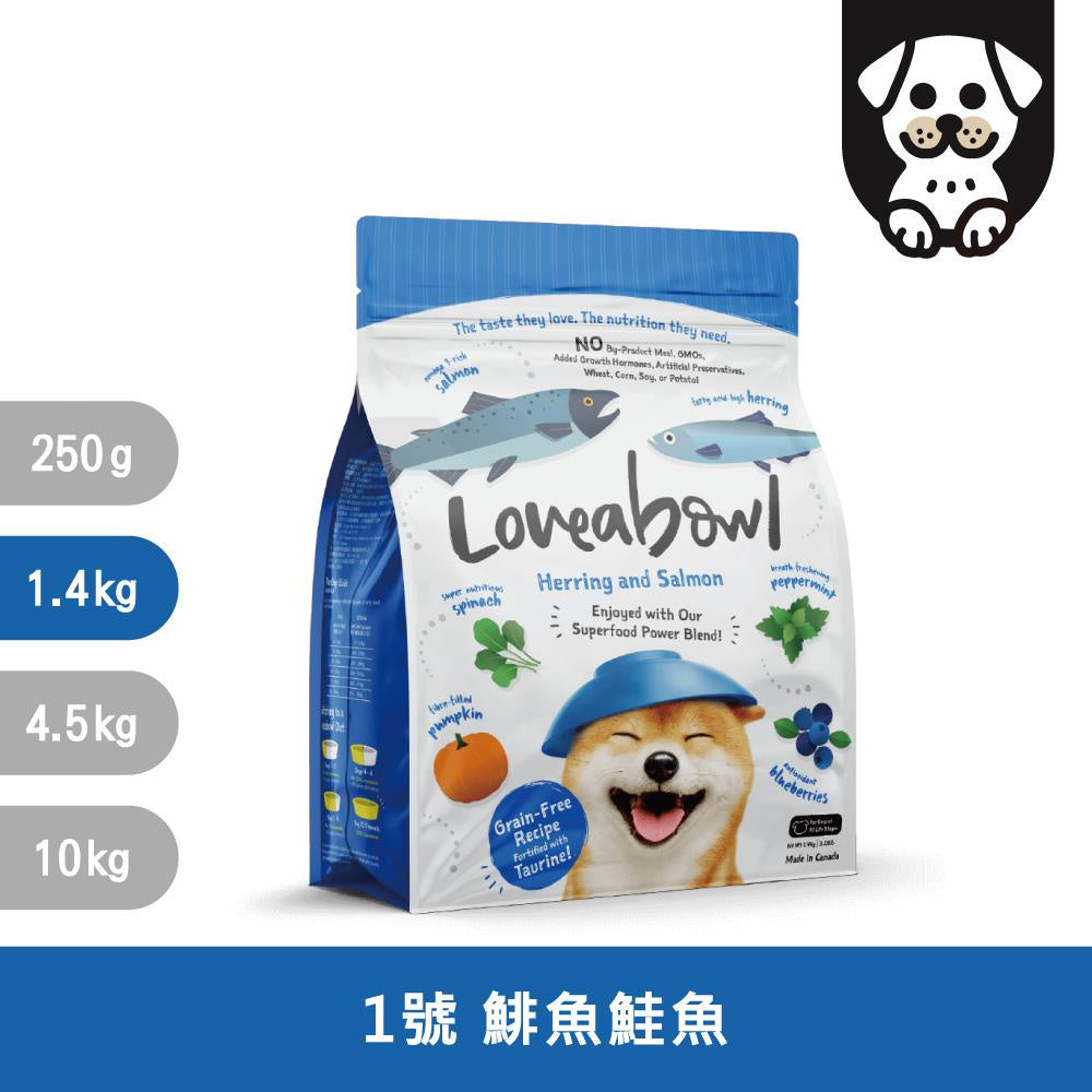 Loveabowl 囍碗 加拿大狗糧 無穀 天然狗飼料 鮭魚鯡魚