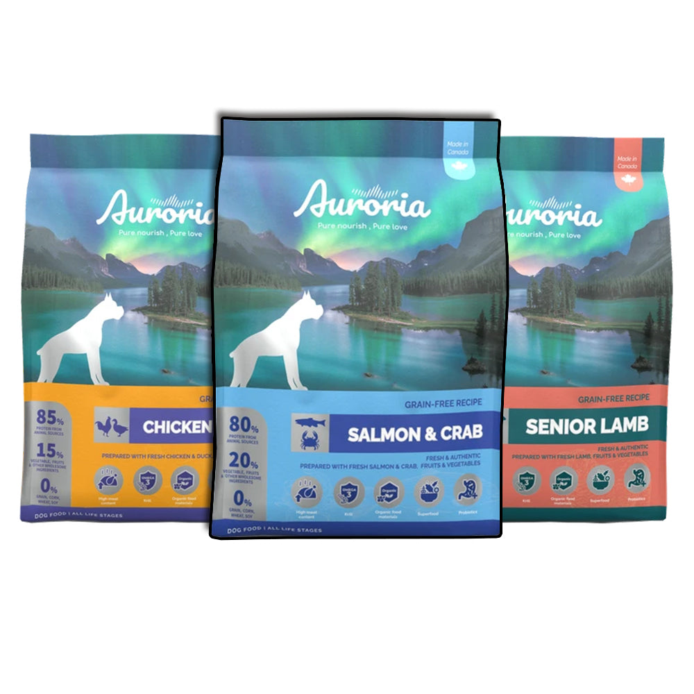 Auroria 極光 狗飼料 全齡犬 犬糧 狗飼料 極光天然糧 無穀 雞肉 鮭魚 羊肉 毛掌櫃寵物