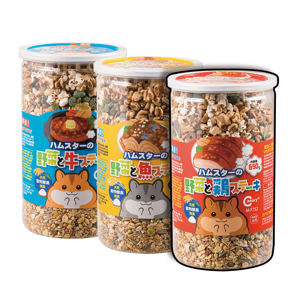 Canary 井村屋哈姆太郎主食 650g 鼠料 鼠飼料 寵物鼠主食罐 倉鼠 黃金鼠