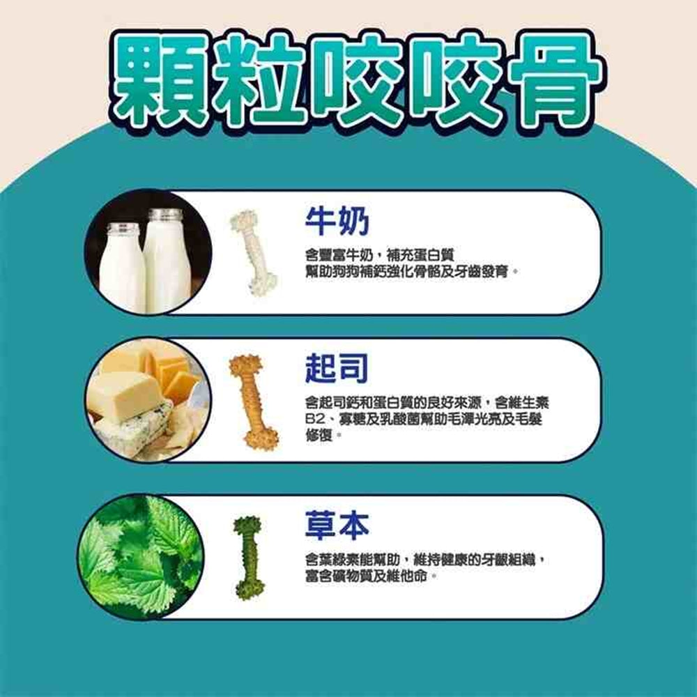 Bone Plus 潔牙顆粒嚼嚼骨 潔牙骨 狗潔牙骨 狗零食 耐咬棒 咬咬棒