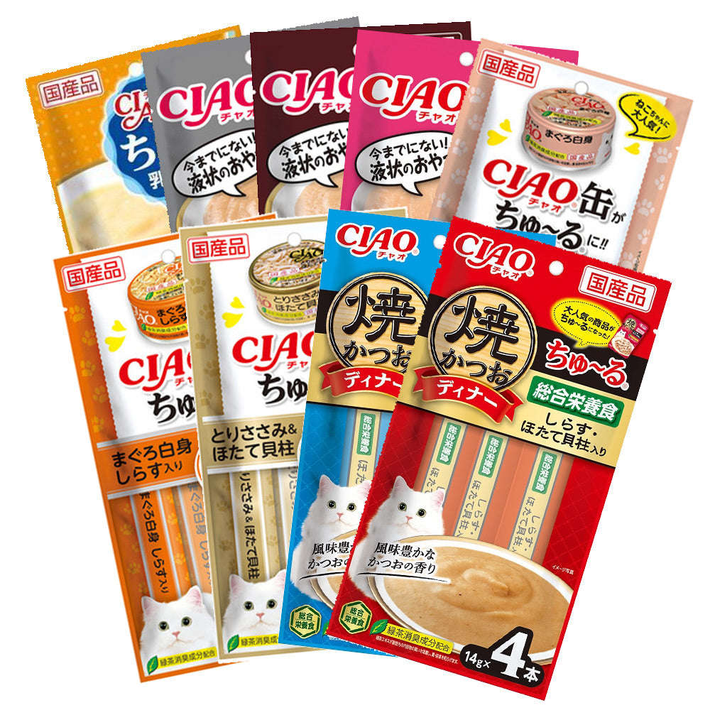CIAO 日本製 啾嚕貓用肉泥 14g/4入 貓肉泥 零食 燒肉泥 肉泥 貓零食