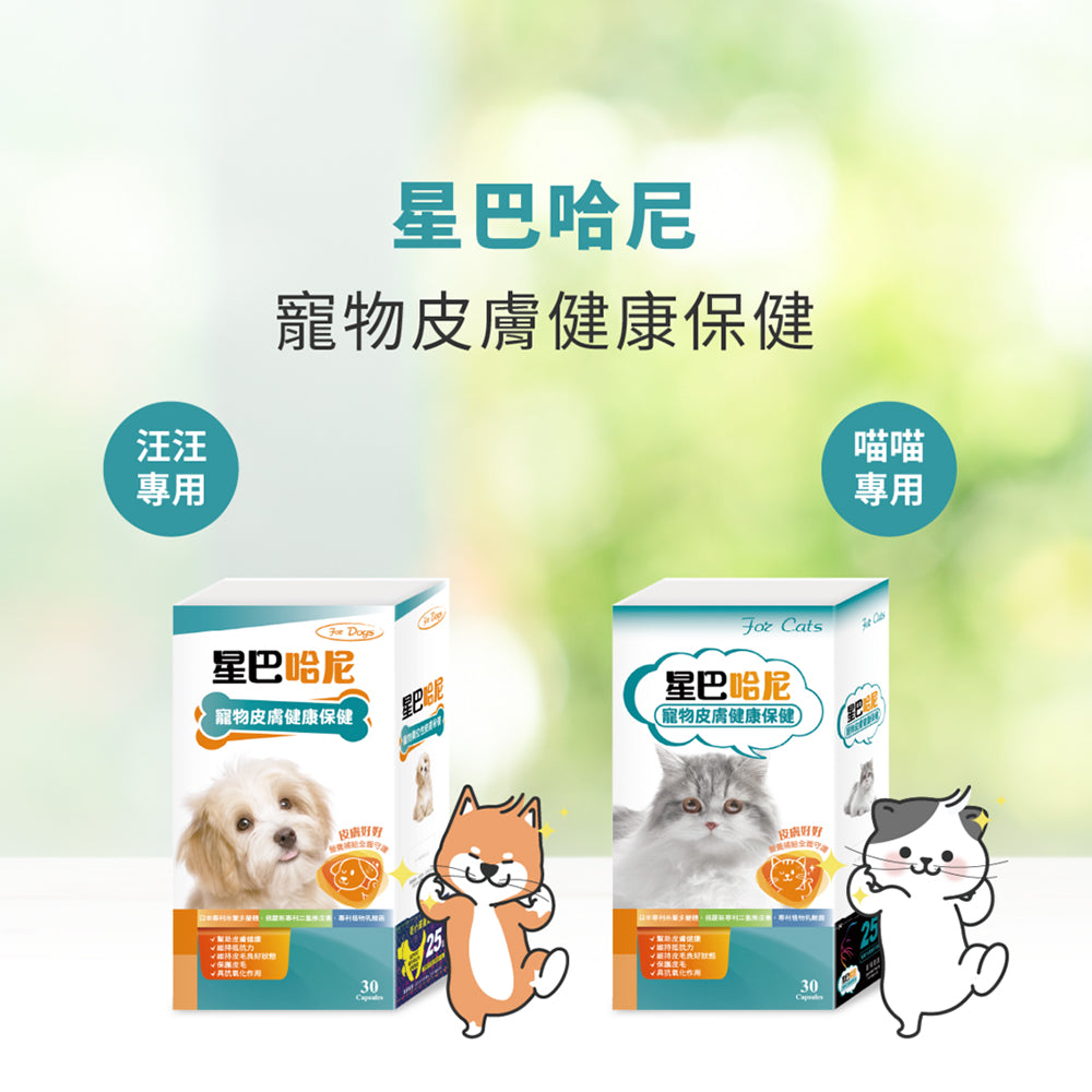 星巴哈尼 保健品 寵物保健 離胺酸 牛磺酸 口腔保健 護眼 泌尿 關節保健 益生菌 毛掌櫃 毛掌櫃寵物