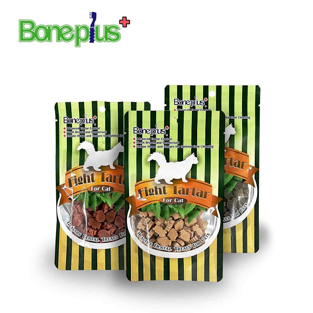 Bone Plus 貓專用 魚型薄荷潔牙骨 魚肉薄荷潔牙條 貓薄荷 木天蓼蟲癭果 貓用潔牙骨 潔牙骨