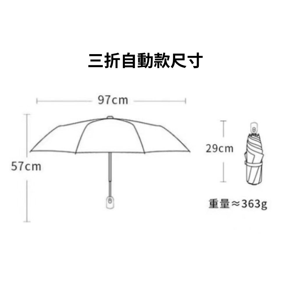 梵高防曬 自動摺疊傘 雨傘 自動傘 防曬傘 晴雨兩用傘 折疊傘