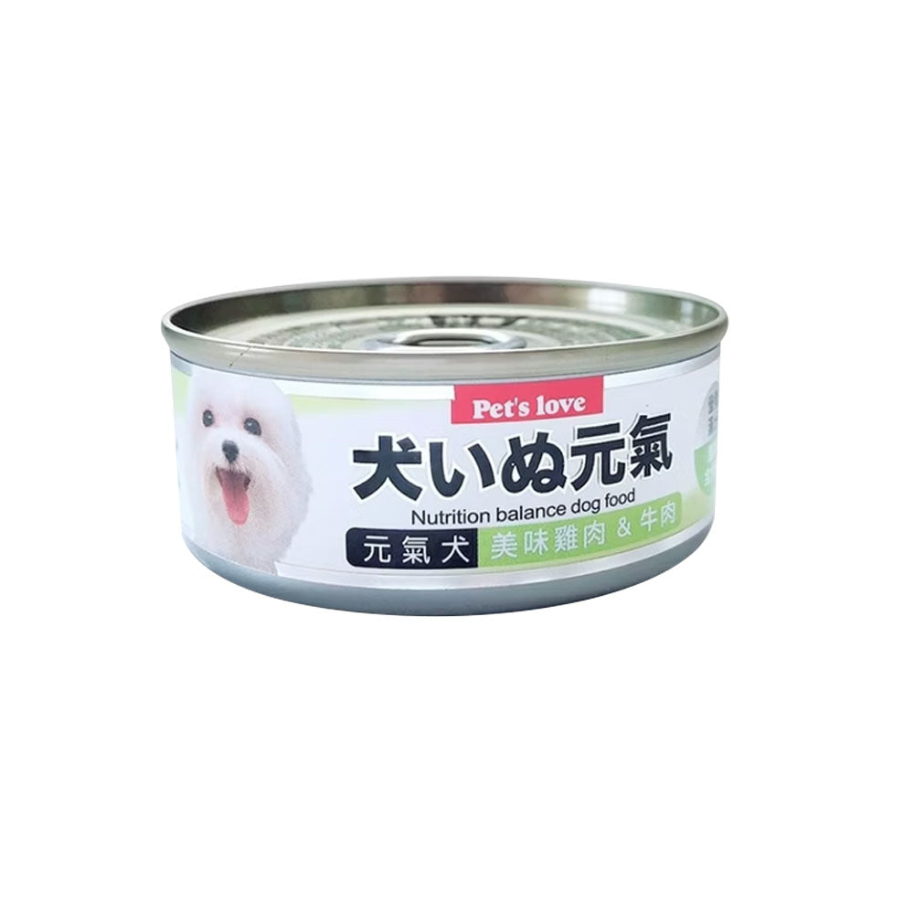 PET'S LOVE 元氣 小狗罐 狗罐頭80g