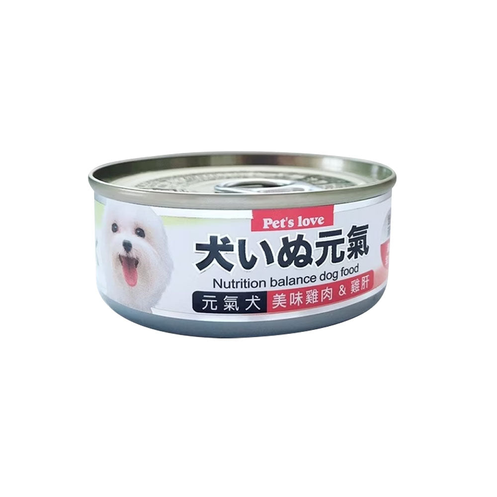 PET'S LOVE 元氣 小狗罐 狗罐頭80g