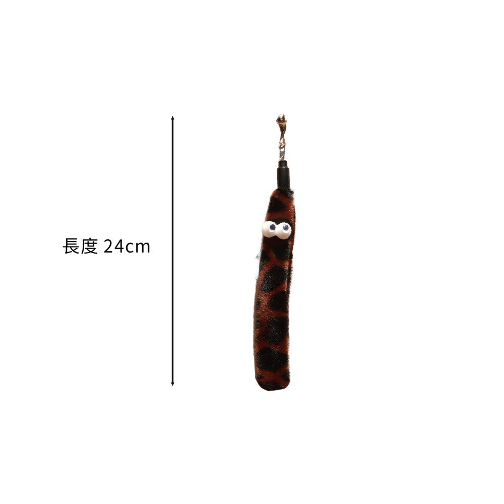 NeeBoo 絨布毛毛蟲替換頭 動物紋 毛絨 替換頭 豹紋 毛毛蟲 逗貓桿 配件 耐咬 解悶 磨牙 幼貓自嗨用品