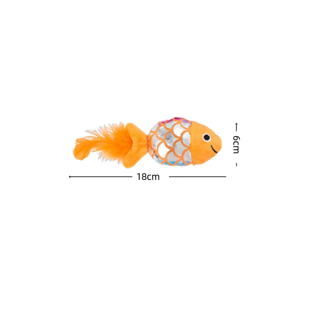 Duodoo 海底亮光動物貓玩具 貓薄荷 貓玩具 海洋魚章魚造型 含貓薄荷 絨毛玩具 羽毛 魚 自嗨 解悶貓玩具