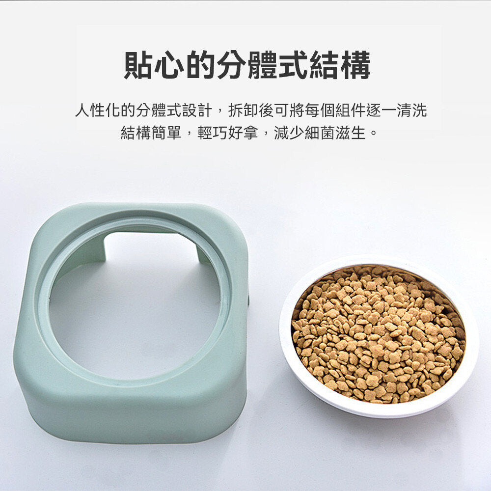 YK斜坡不銹鋼單碗 不銹鋼寵物碗 寵物碗 寵物盆 狗碗 貓碗 塑膠碗 寵物
