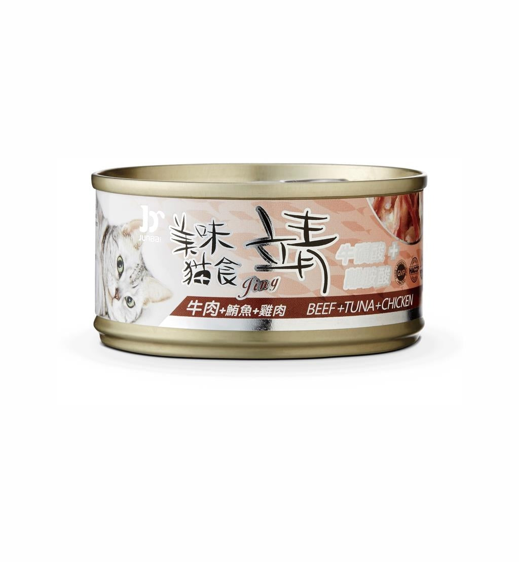 Jing 靖 貓罐頭 80g 貓咪餐罐 貓食 全齡貓 副食罐 貓罐 毛掌櫃寵物