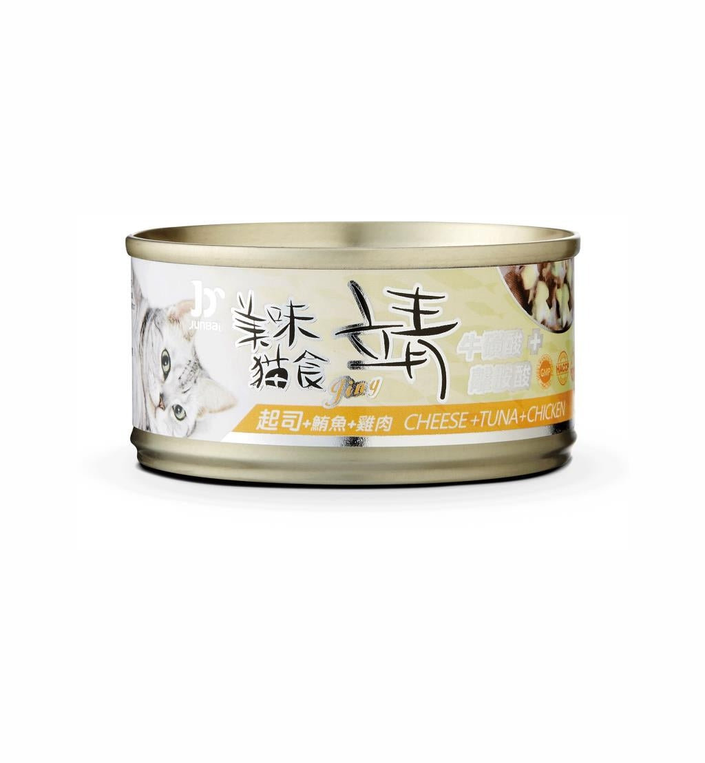 Jing 靖 貓罐頭 80g 貓咪餐罐 貓食 全齡貓 副食罐 貓罐 毛掌櫃寵物