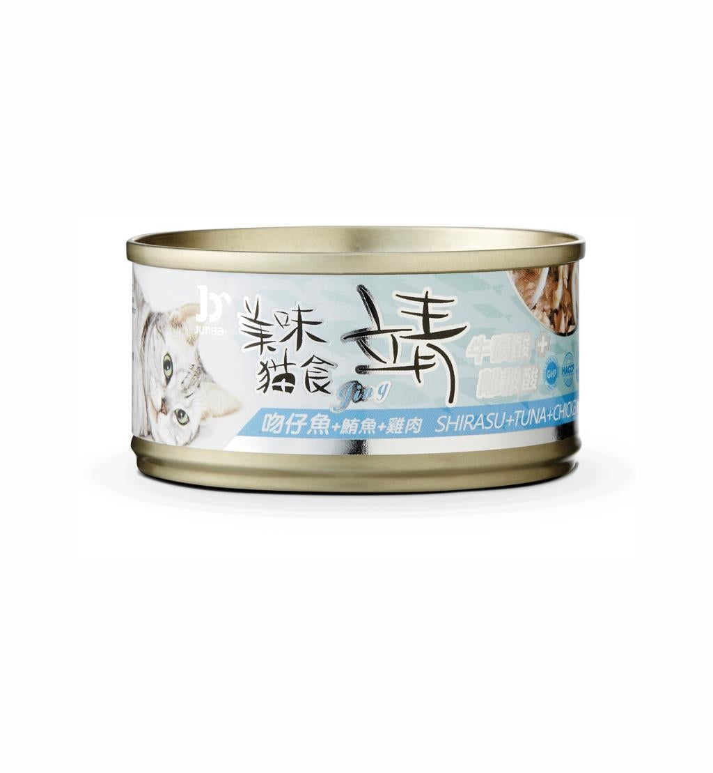 Jing 靖 貓罐頭 80g 貓咪餐罐 貓食 全齡貓 副食罐 貓罐 毛掌櫃寵物