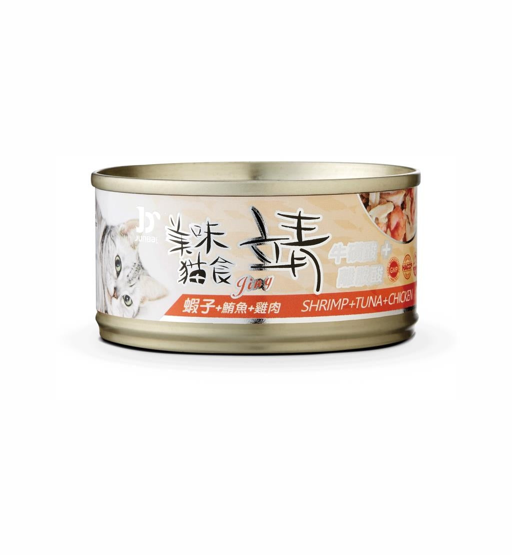 Jing 靖 貓罐頭 80g 貓咪餐罐 貓食 全齡貓 副食罐 貓罐 毛掌櫃寵物