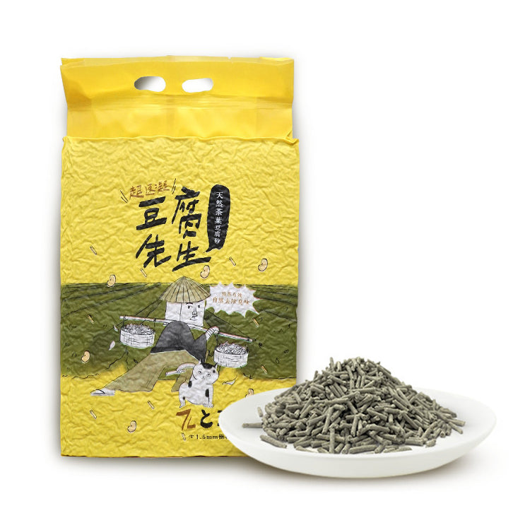 豆腐先生 貓砂 豆腐砂 破碎形 條型 植物砂 活性碳 可沖馬桶 凝結強