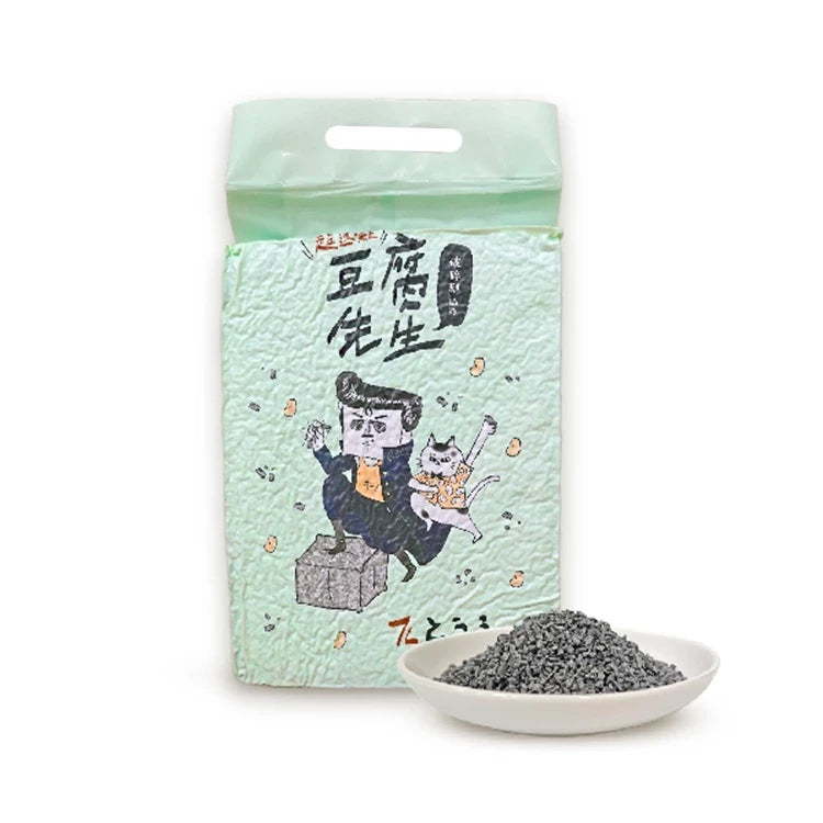 豆腐先生 貓砂 豆腐砂 破碎形 條型 植物砂 活性碳 可沖馬桶 凝結強