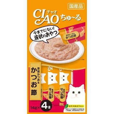 CIAO 日本製 啾嚕貓用肉泥 14g/4入 貓肉泥 零食 燒肉泥 肉泥 貓零食