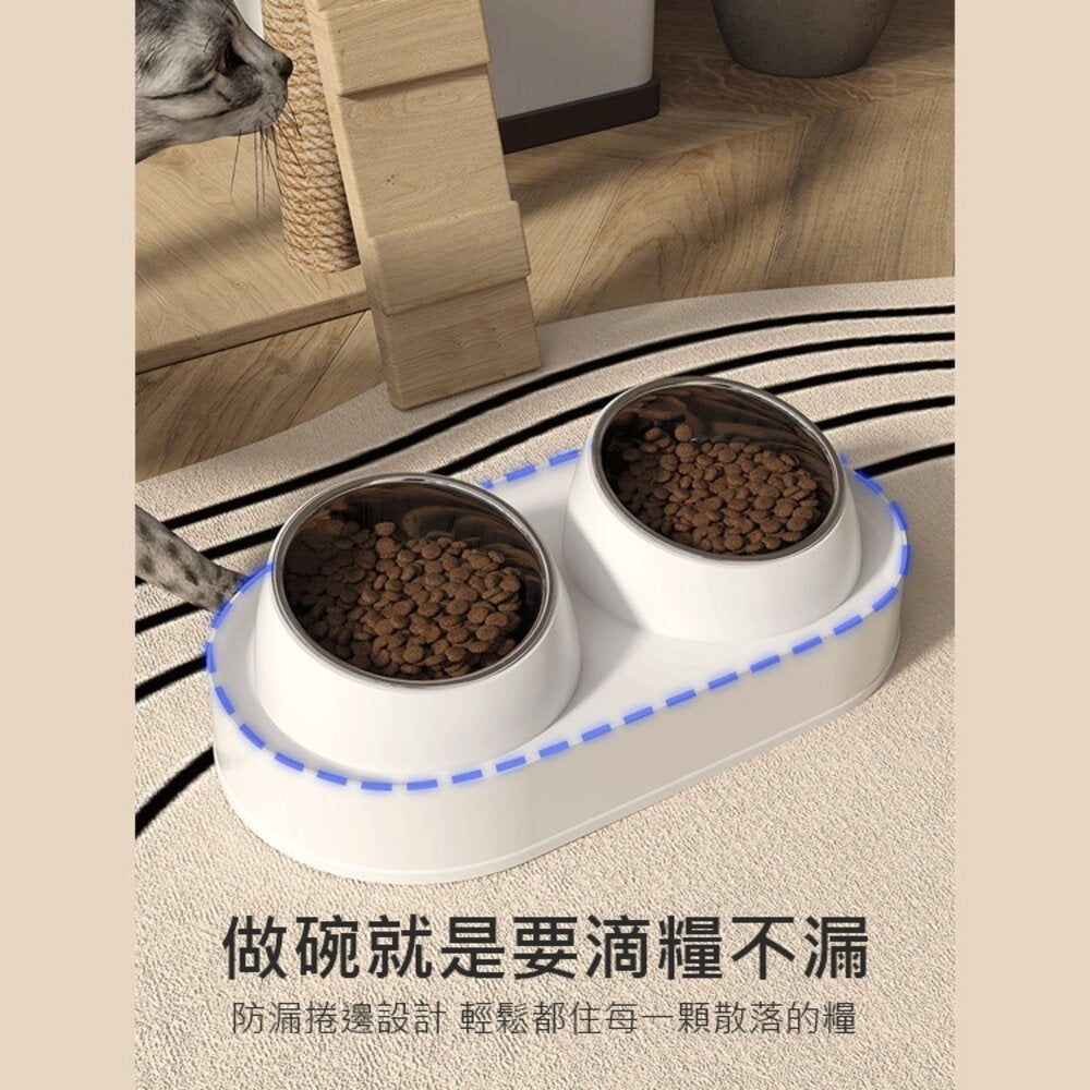 不鏽鋼增高雙碗 寵物陶瓷碗 增高碗 防蟻碗 防溢碗 不銹鋼 防打翻 防溢食 水碗 寵物碗 狗碗 貓咪碗