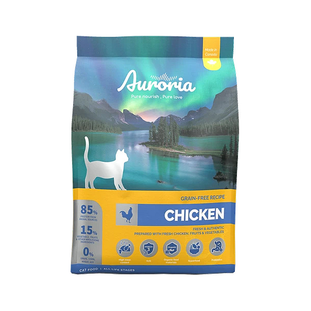 Auroria 極光 貓飼料 全齡貓 貓糧 極光天然糧 無穀 雞肉 鮭魚 毛掌櫃寵物