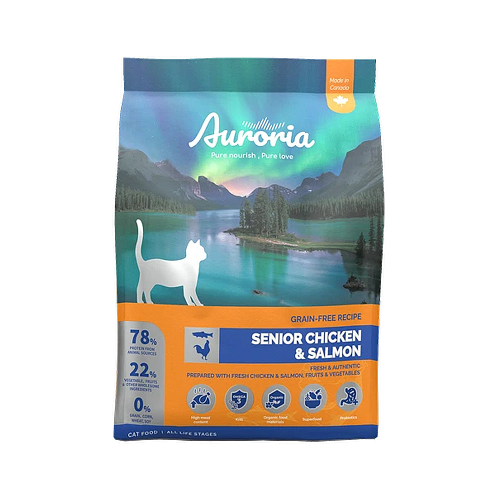 Auroria 極光 貓飼料 全齡貓 貓糧 極光天然糧 無穀 雞肉 鮭魚 毛掌櫃寵物