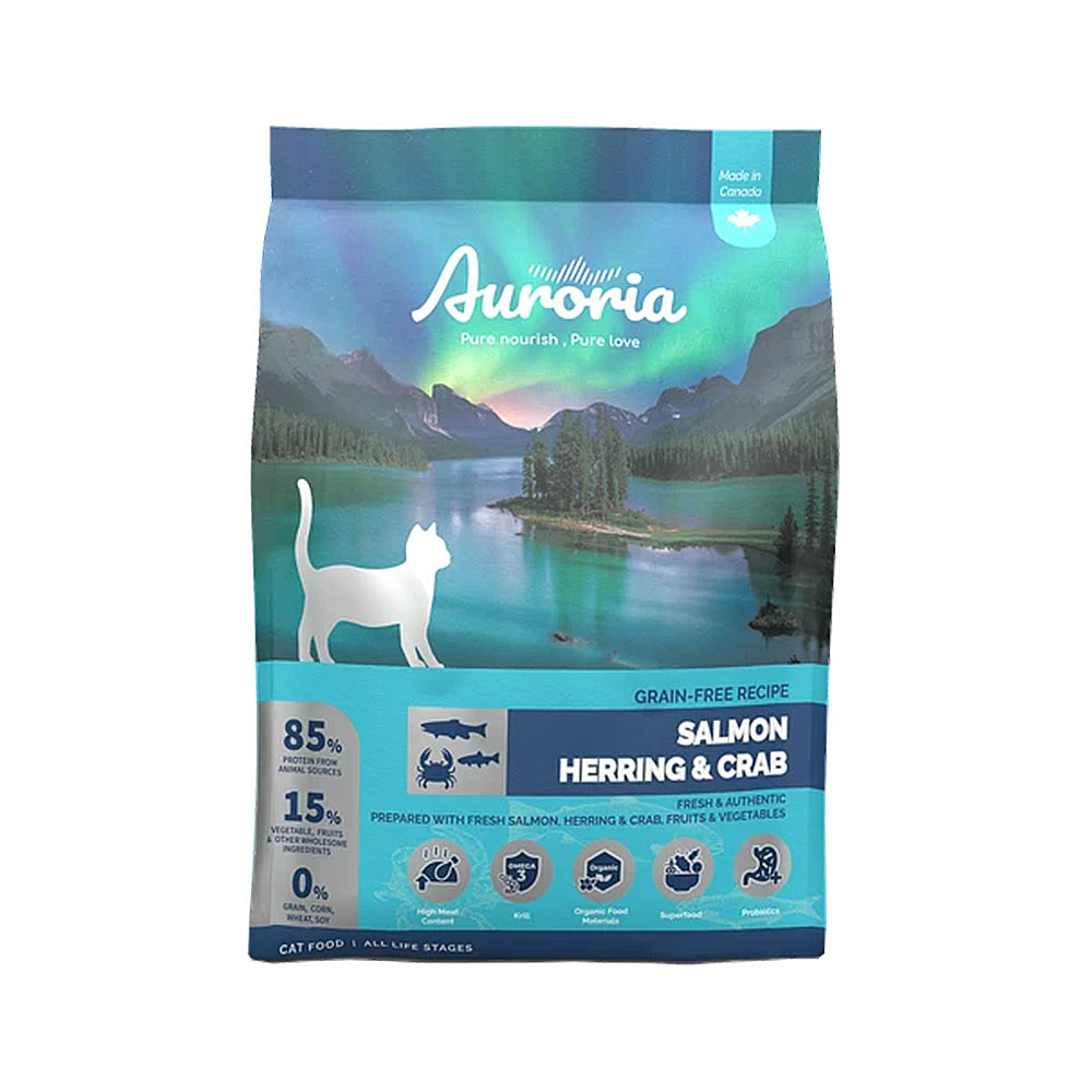 Auroria 極光 貓飼料 全齡貓 貓糧 極光天然糧 無穀 雞肉 鮭魚 毛掌櫃寵物