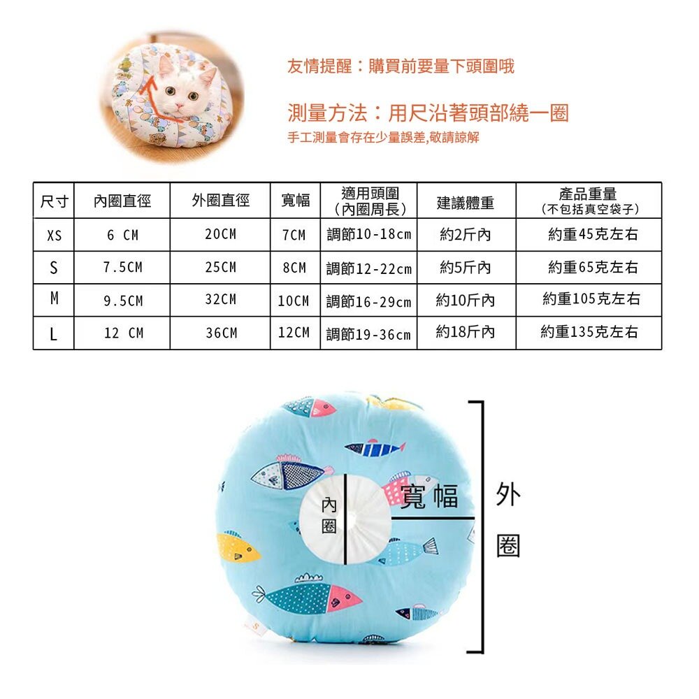 XUC 防水軟式頭套 防水伊新莎白頭套 防舔圈 寵物頭套 貓頭套 狗頭套 防舔頭套 寵物防水頭套