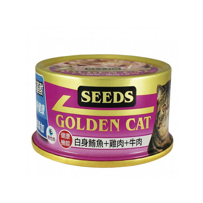 SEEDS 惜時 特級金罐 機能貓罐 80g/170g 貓副食罐 金罐 貓罐頭