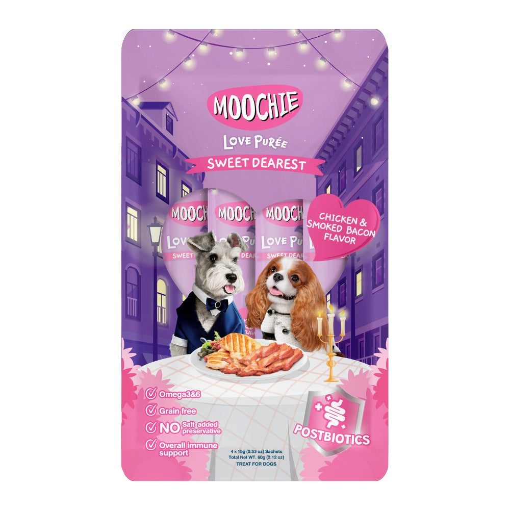 Moochie姆吉 犬肉泥系列 雞肉饗宴 15g*4條/包 犬肉泥 犬零食 肉泥