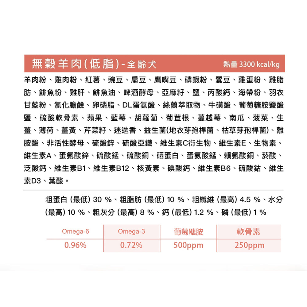 Auroria 極光 狗飼料 全齡犬 犬糧 狗飼料 極光天然糧 無穀 雞肉 鮭魚 羊肉 毛掌櫃寵物